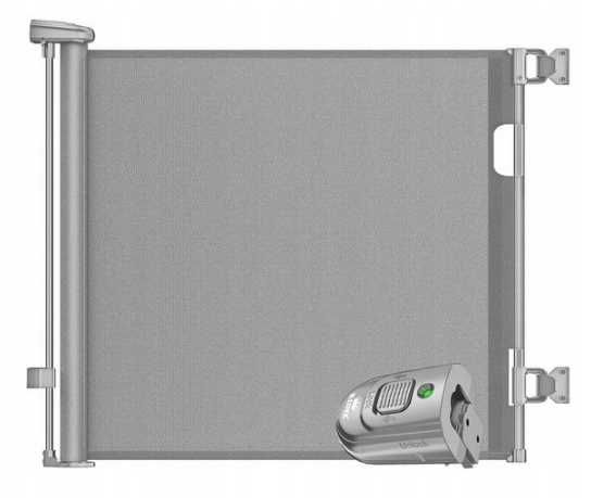 Barierka zabezpieczająca rozsuwana KIDIZ szara