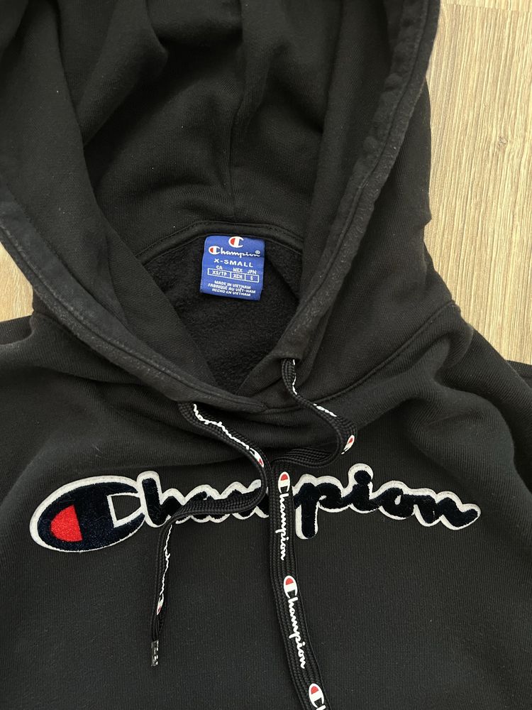 Худі Champion оригінал | Чорний | XS/S