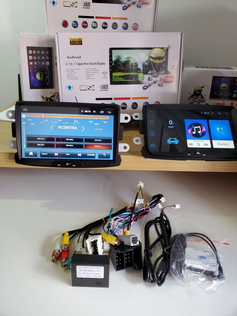 Auto Radio P/Renault e Darcia Android 13 Carplay Android Auto/Montagem