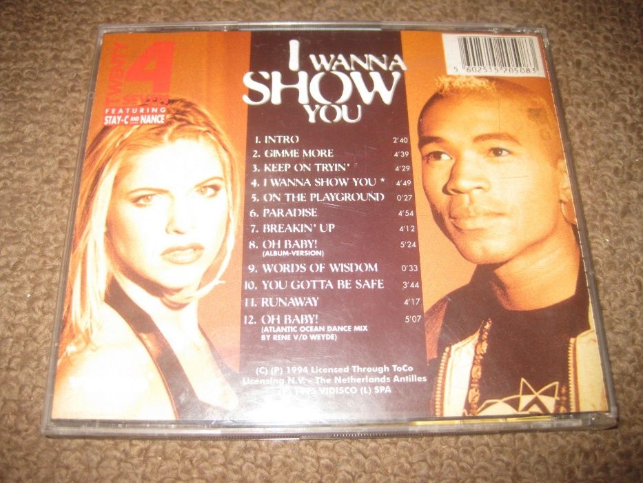 CD dos Twenty 4 Seven "I Wanna Show You" Portes Grátis