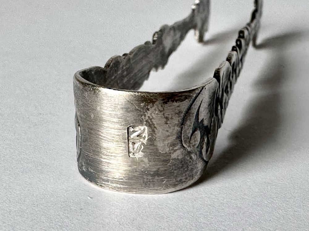 Bardzo stare srebrne szczypce do cukru, new silver