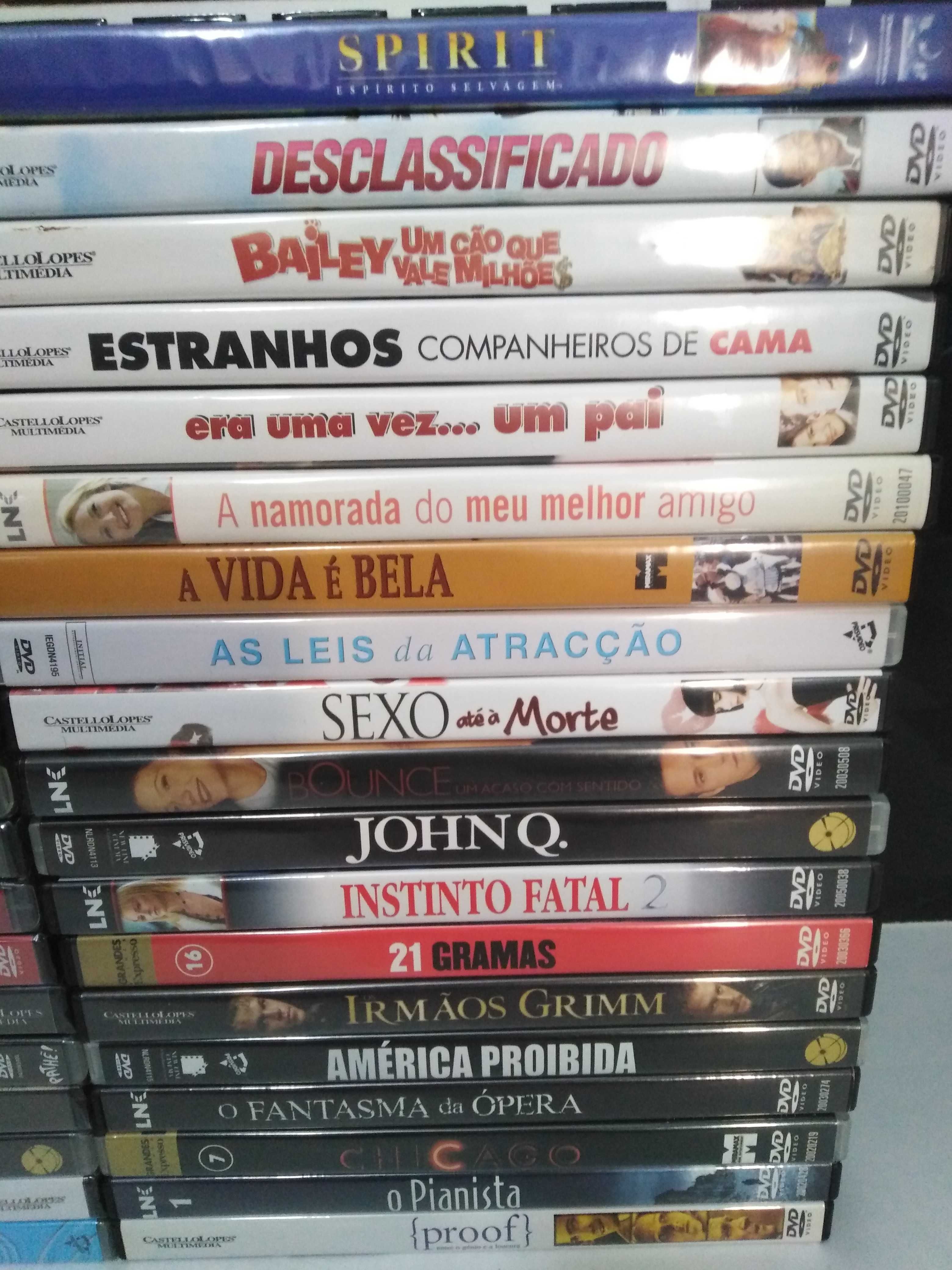 Dvds  (Maior parte deles selados) Ver lista.
