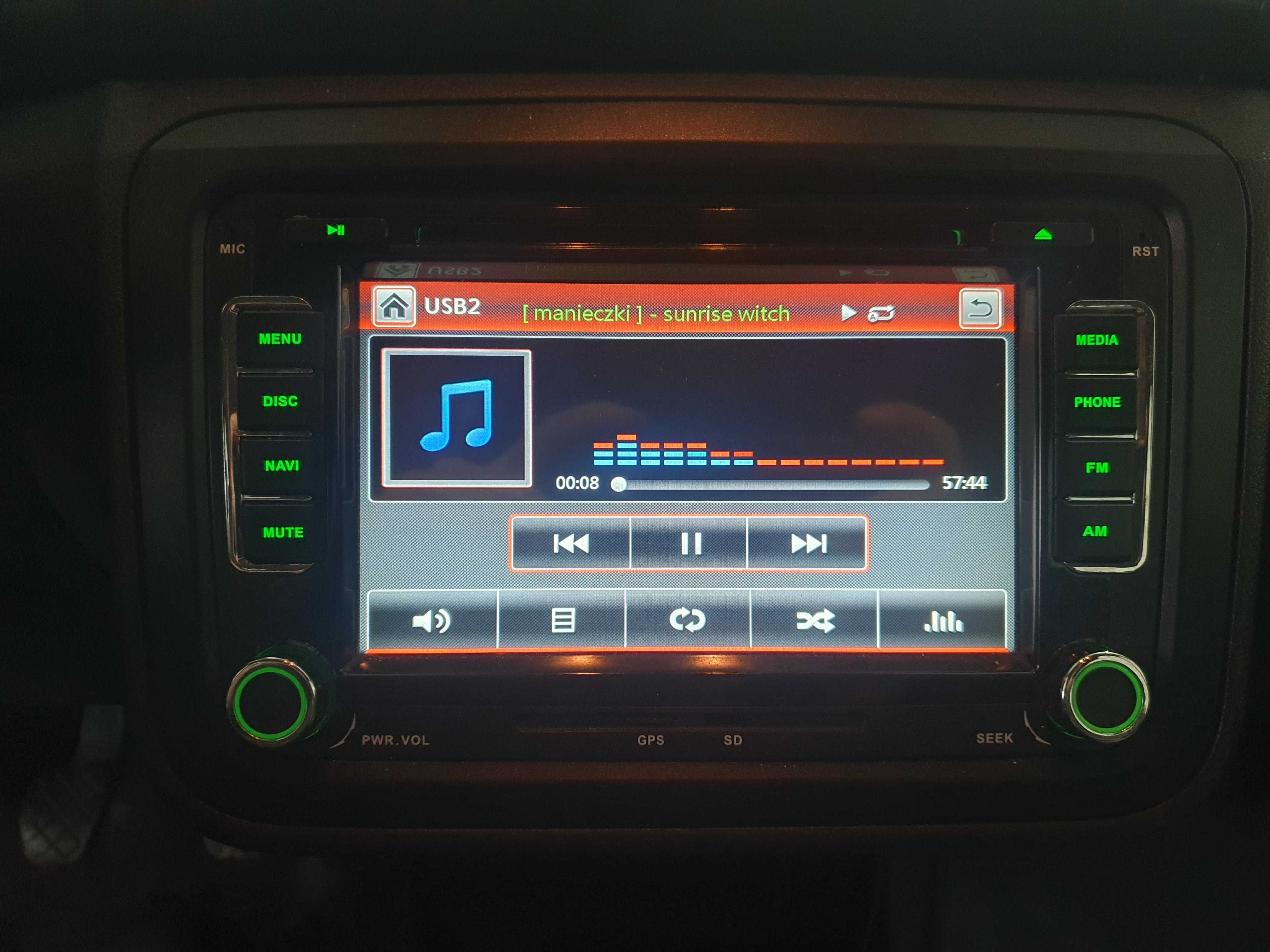Radio 2 din Skoda Fabia 2 navi usb sd sprawne