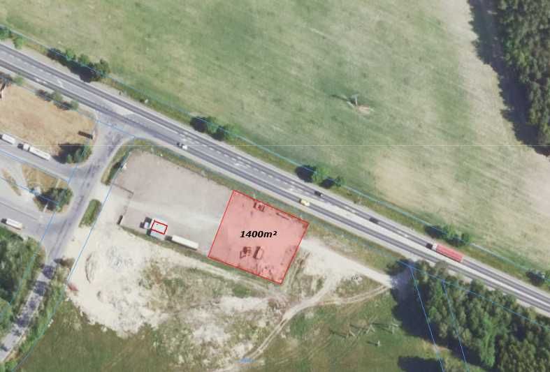 Plac 1400 m2 na WYNAJEM przy Drodze Krajowej nr 9
