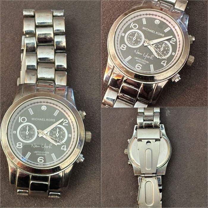 Zestaw 4 zegarków - 3 damskie na rękę + budzik (baterie do wymiany)