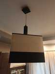 Zestaw lamp kremowo-brazowowych