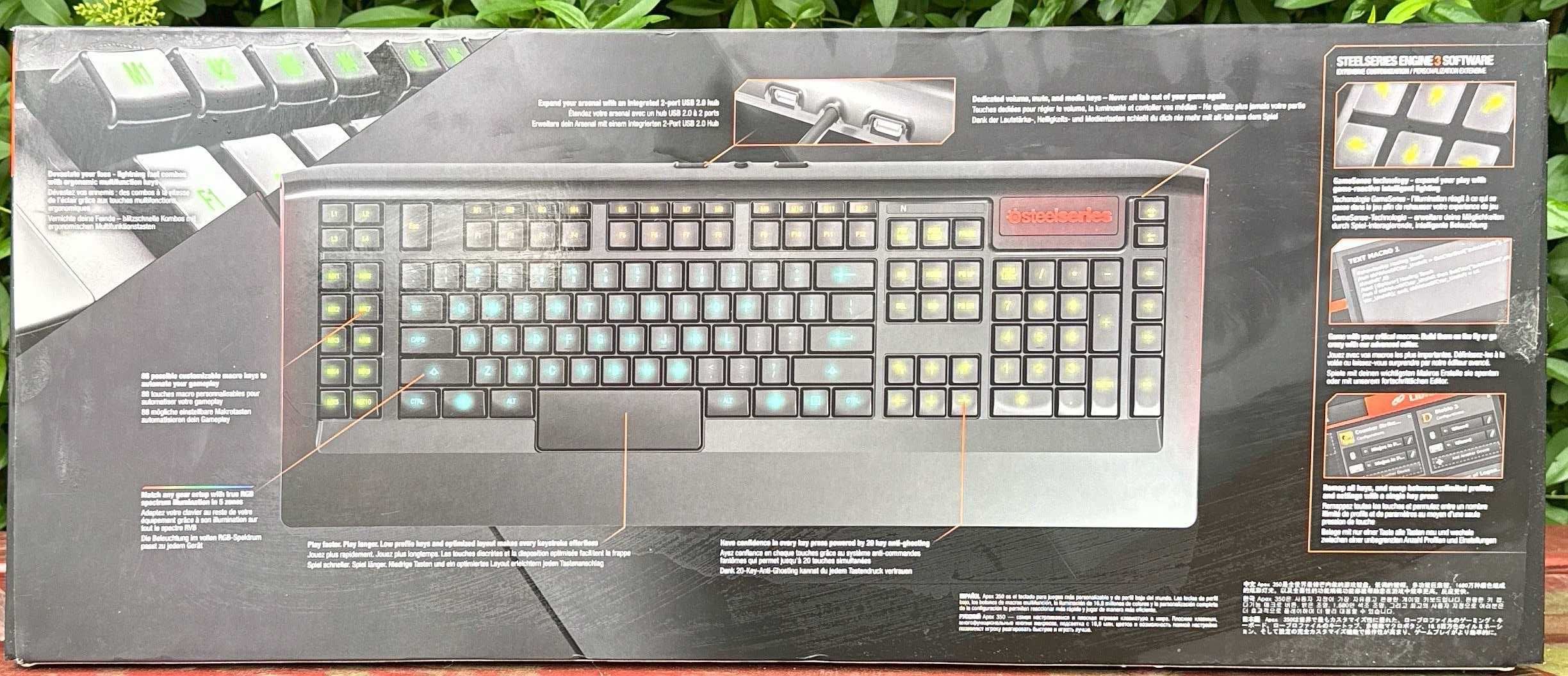 klawiatura steelseries apex 350 oraz oryginalne pudełko