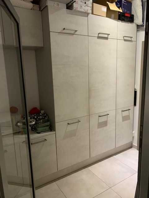 Niemieckie meble kuchenne NOLTE  STONE laminat kolor beton biały