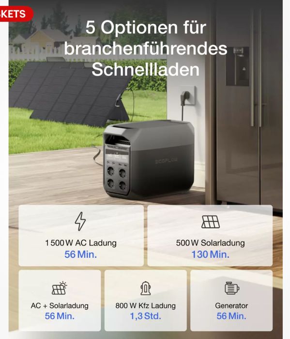 Ecoflow Delta 3 Tragbare 1024Wh