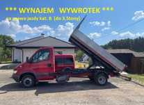 * Iveco 35C13* Wynajmę wywrotkę kiper wynajem Kat.B * 3,5tony