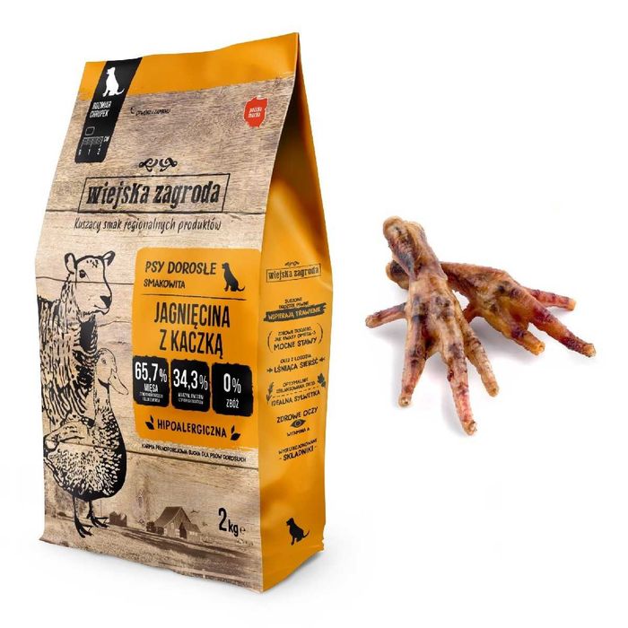 Wiejska Zagroda Adult Small jagnięcina z kaczką 2 kg