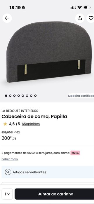 Cabeceira de cama e estrado de cama com arrumacao