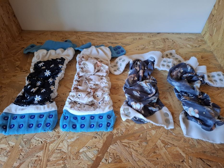 9 x Pieluszki jooppi wielorazowe OS i OS+ aio formowanka kieszonka