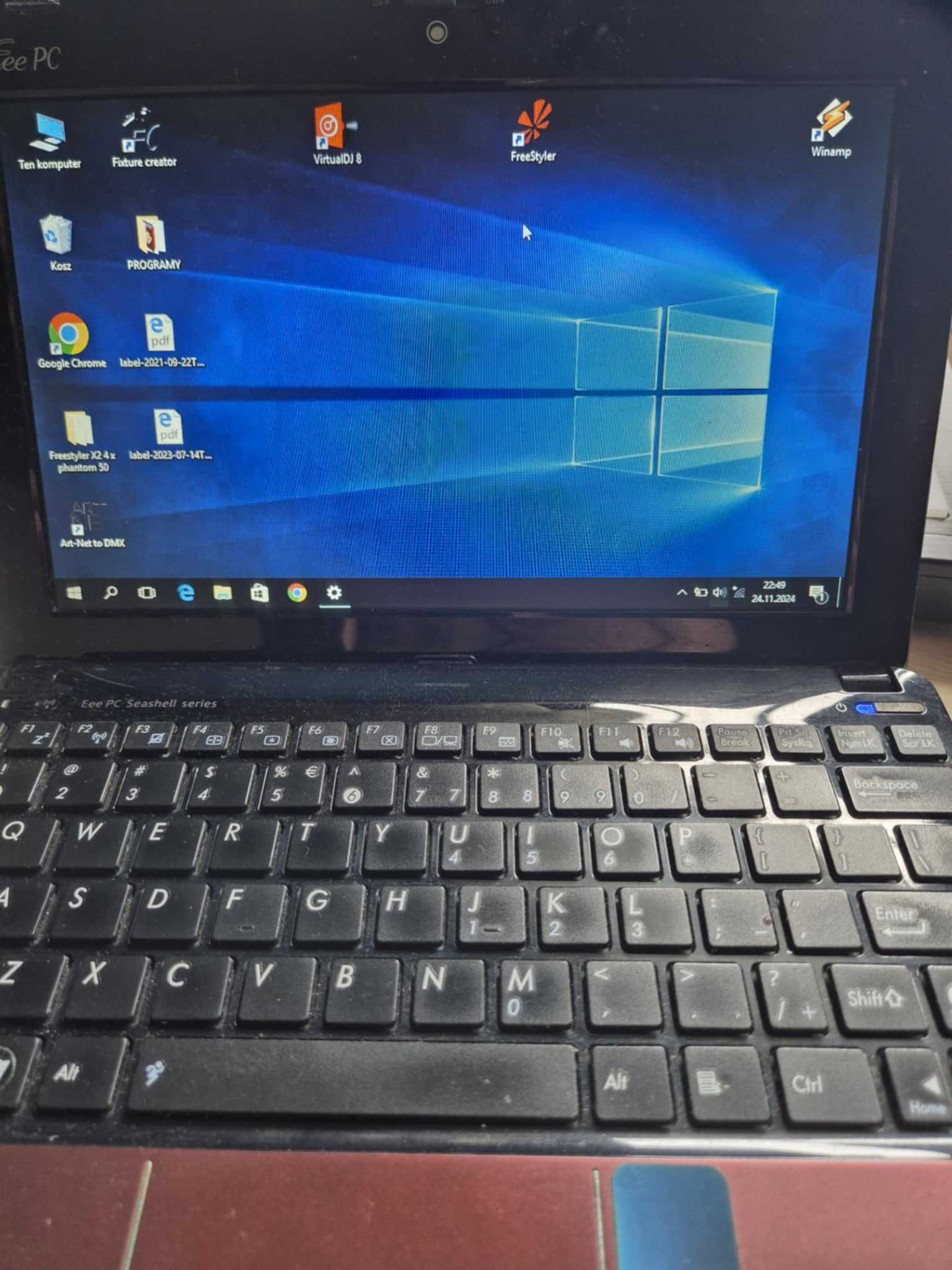 laptopik z wgranymi programami pod głowy FREESTYLER  + VIRTUALDJH