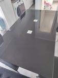 Mesa em vidro com 4 cadeiras