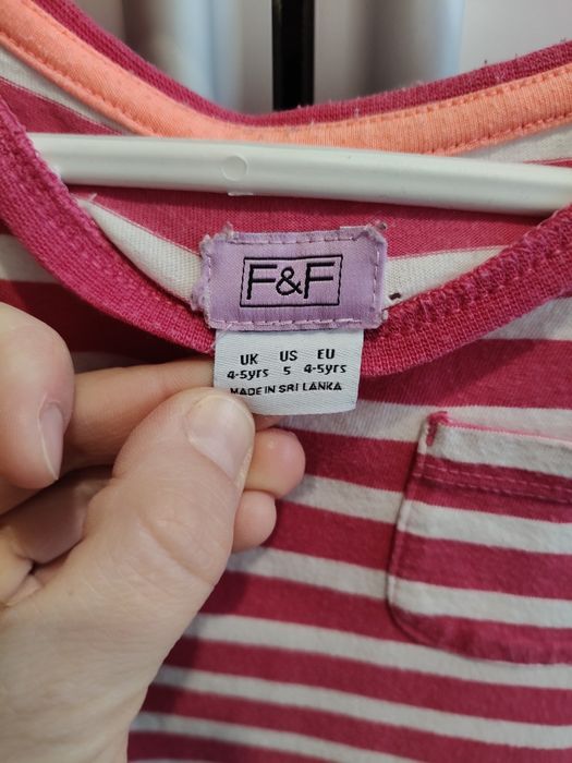 Sukienka na długi rękaw dla F&F r.104