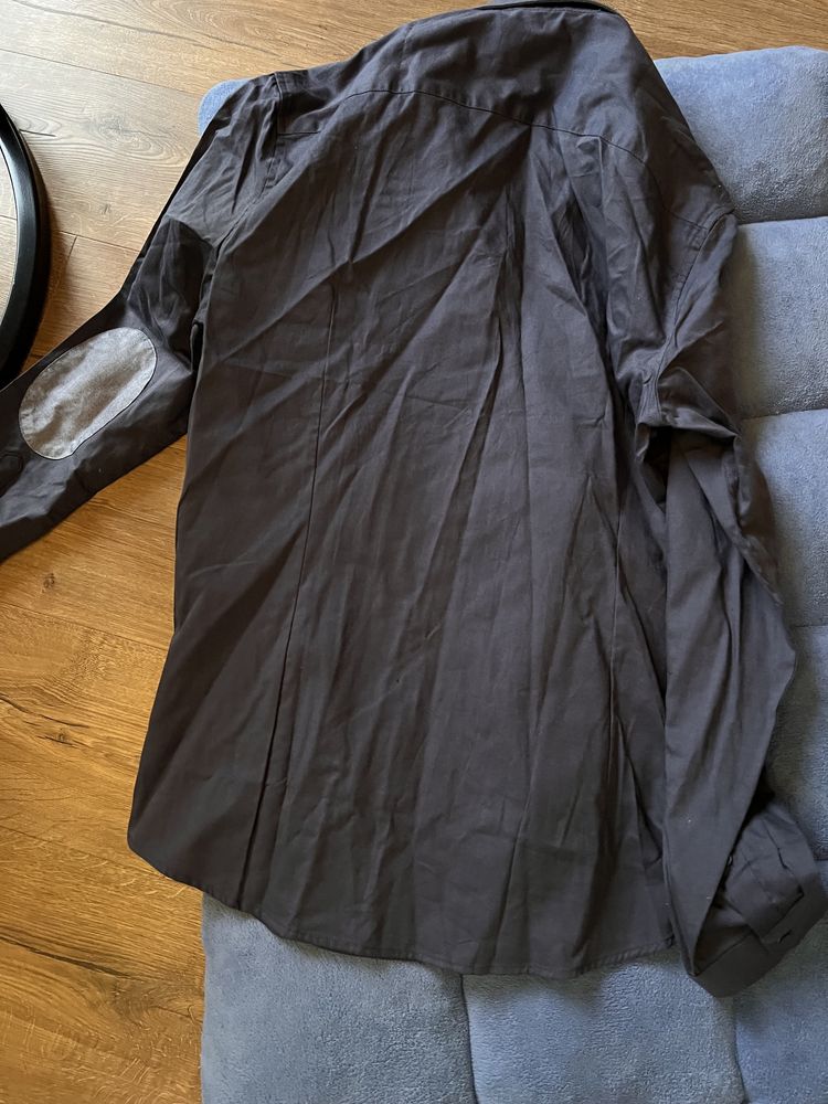 Koszula granatowa reserved essential slim fit