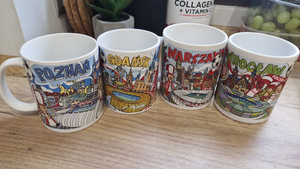 Kubki kolekcjonerskie bp euro Warszawa Poznań Wrocław