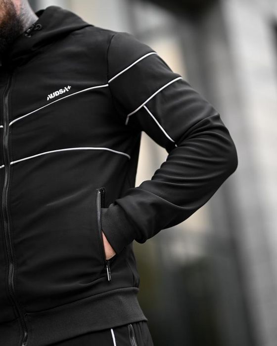 Зимовий спортивний чоловічий комплект костюм AUDSA black