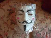 Maska ANONYMOUS VENDETTA stop ACTA na Halloween