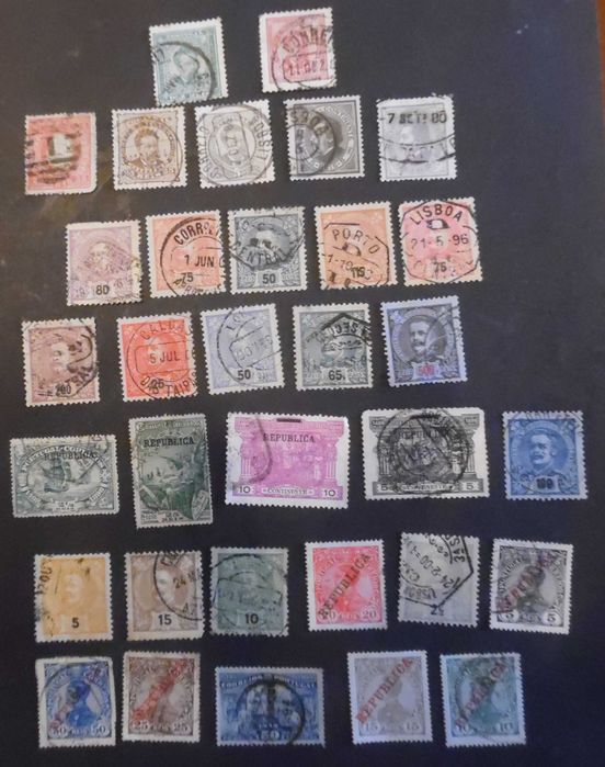 Selos Portugal 1867 a 1911- Lote Monarquia de Portugal