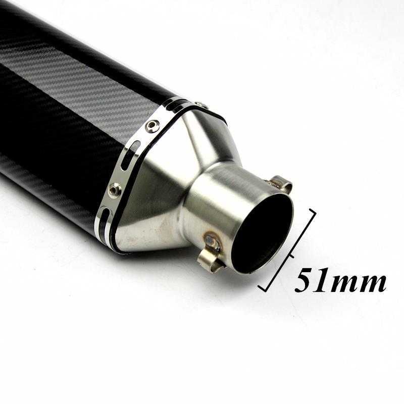 Wydech Tłumik Sportowy Uniwersalny Carbon Tuning Akrapovic Końcówka SC