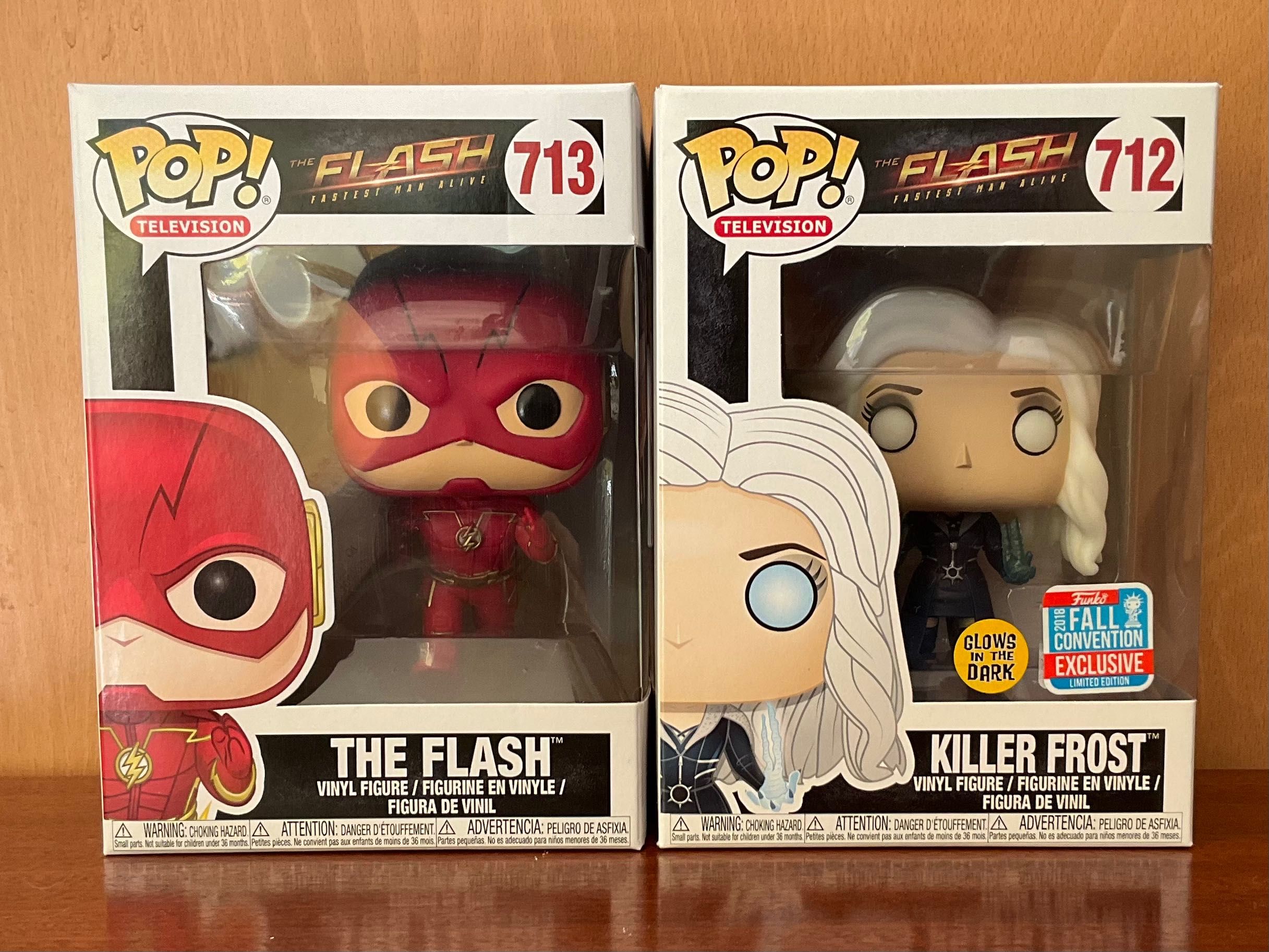 Conjunto Funko POP The Flash - The Flash (713) e Killer Frost (712)