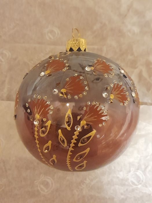 Szklane ręcznie malowane bombki