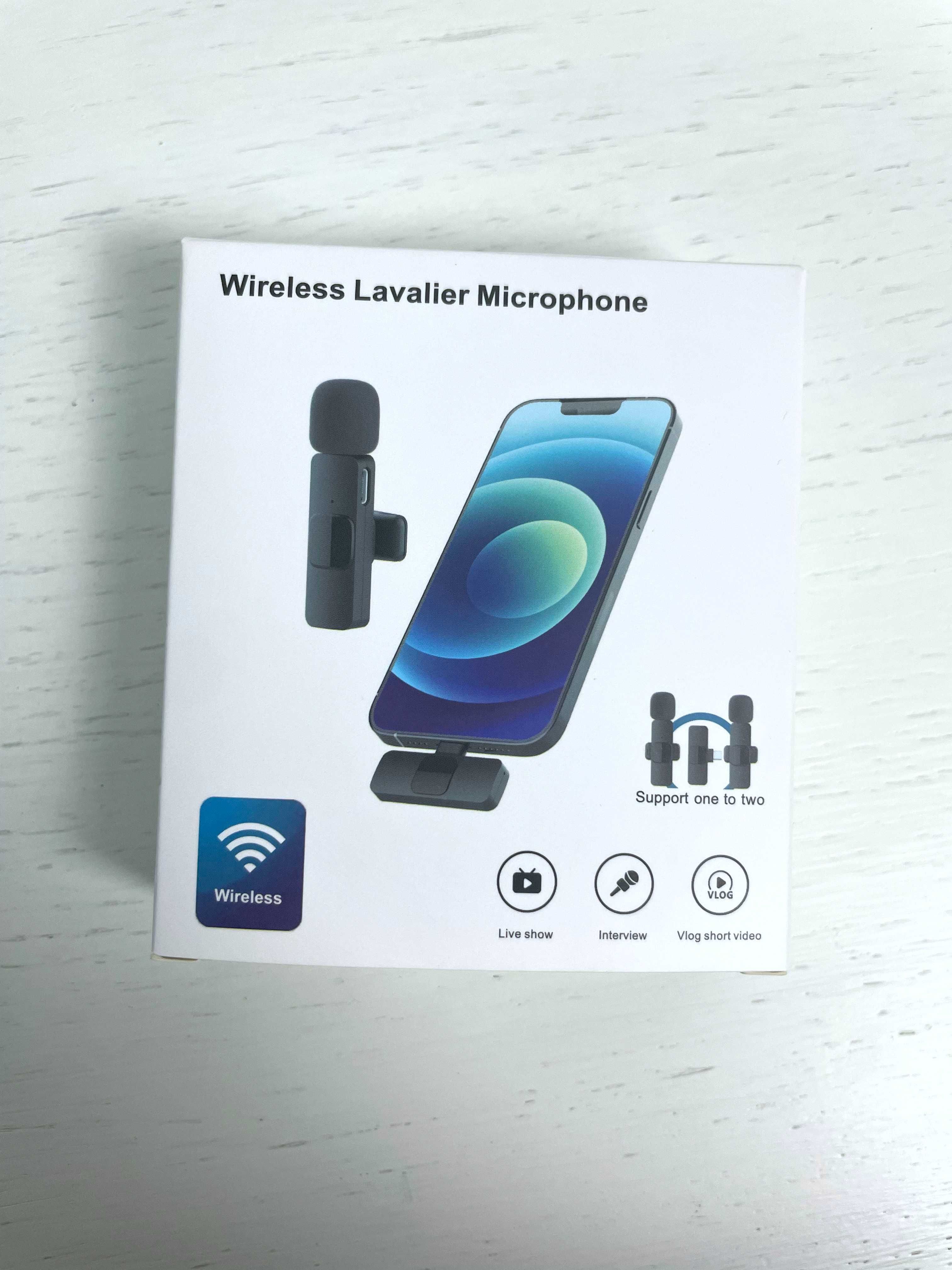 NOWY Mikrofon z PUSZKIEM Bezprzewodowy Lavalier / USB-c