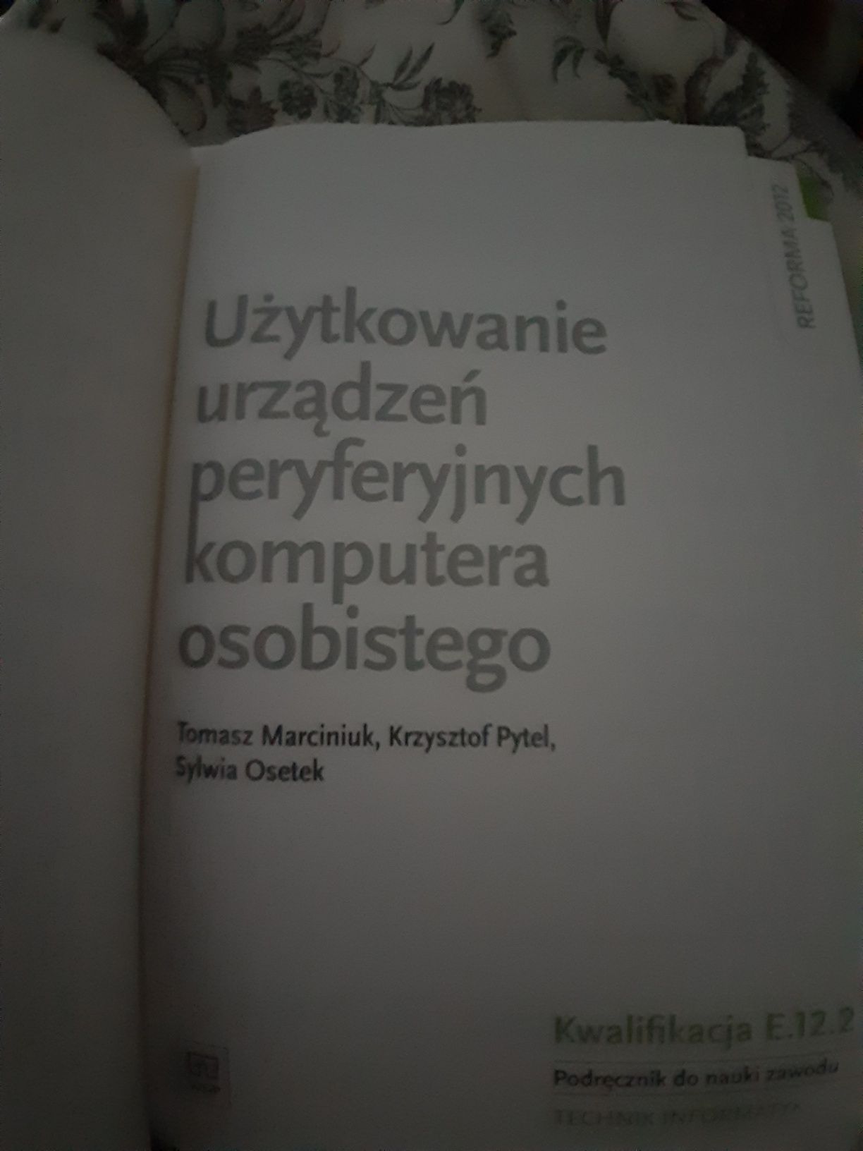 Użytkowanie urządzeń peryferyjnych komputera osobistego  informatyk