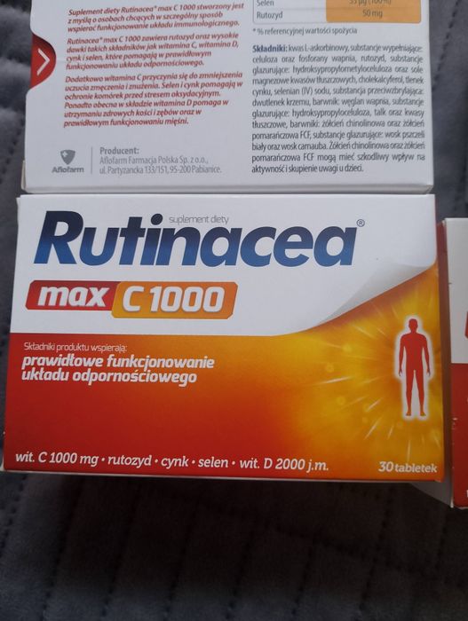 Nowy Suplement diety Rutinacea max C 1000 TAB.30