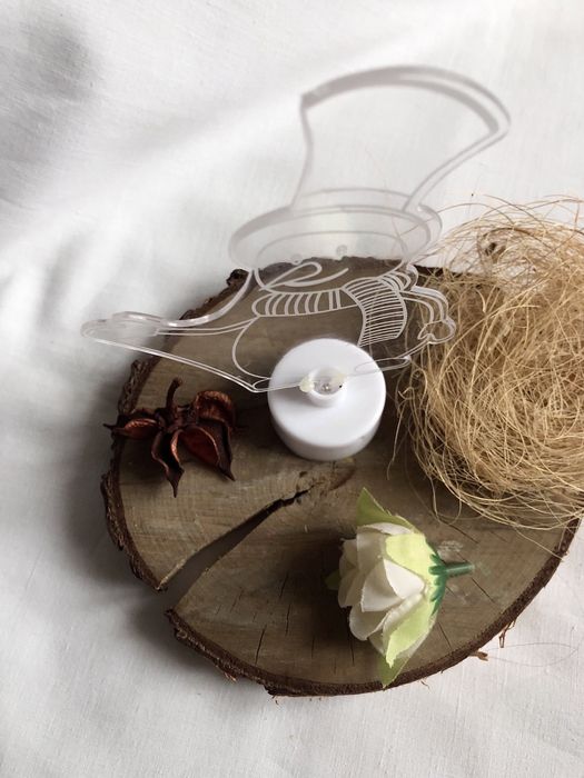 Mini Lampka LED świąteczna/migająca, Bałwanek