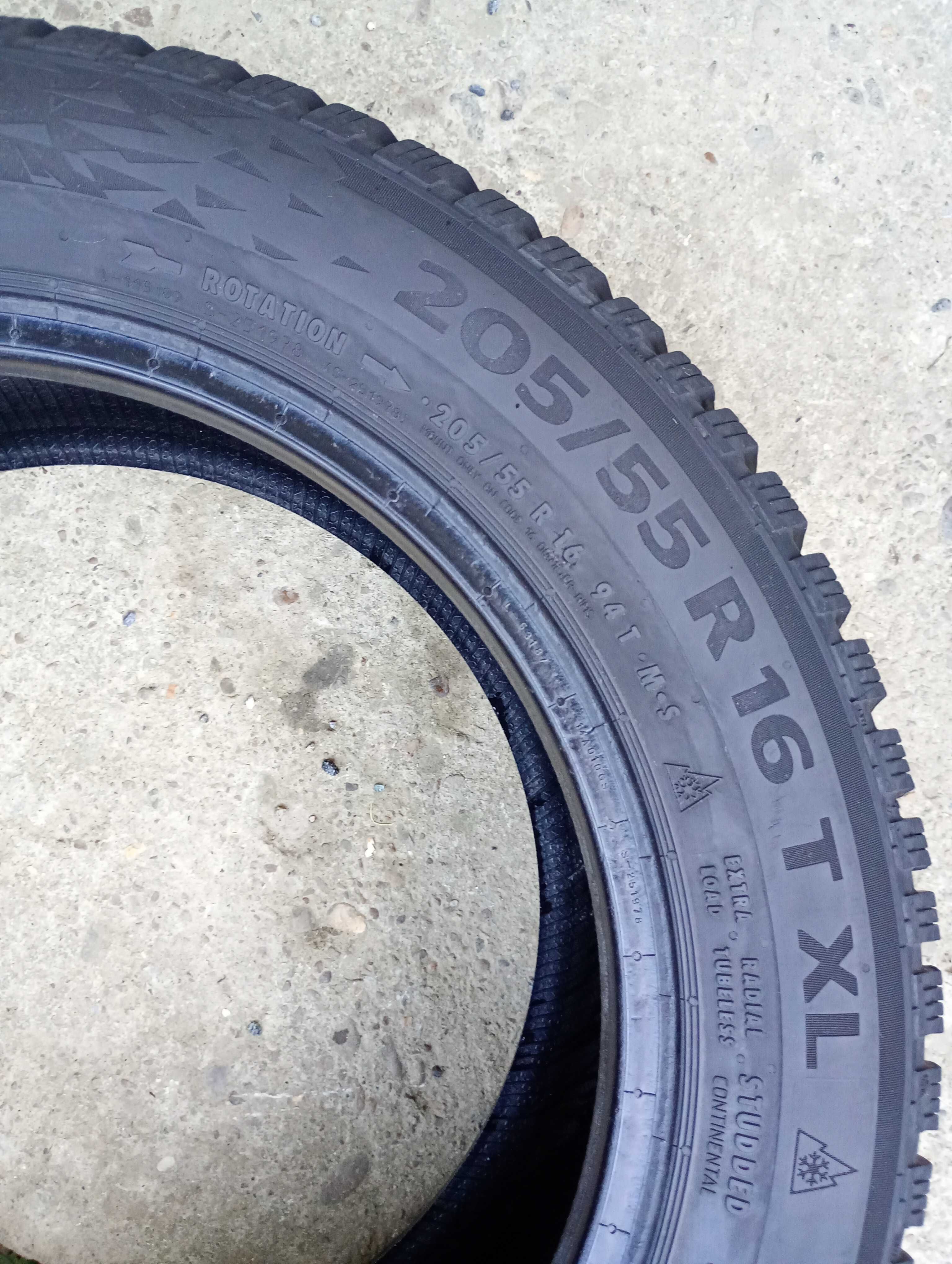205/55 r16 Continental 20р. зима Шип шини резина 205 55 16 (w23*4)
