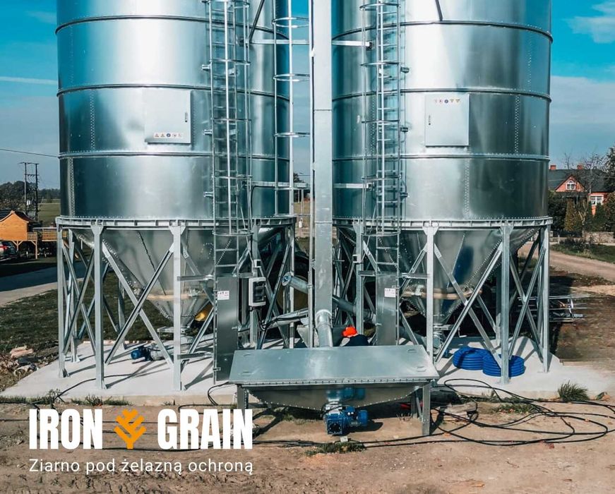 SILOSY zbożowe Lejowe zbiorniki 108 ton IRON GRAIN Polski producent