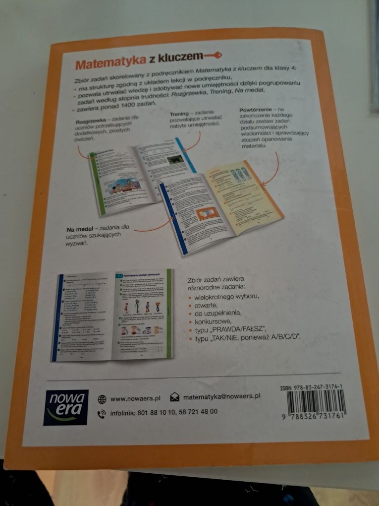 Zbiór zadań klasa 4 matematyka z kluczem nowa era