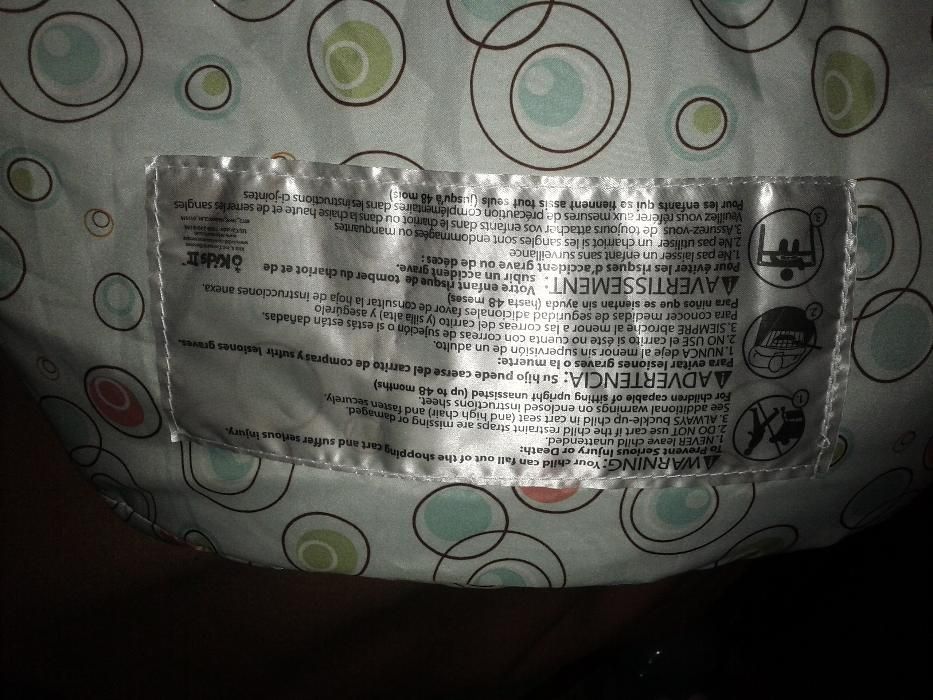 Pokrowiec na krzesło do karmienia, wózek sklepowy