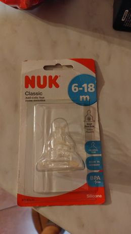 Oddam nowy zapakowany smoczek do butelki Nuk Classic 6-18 m