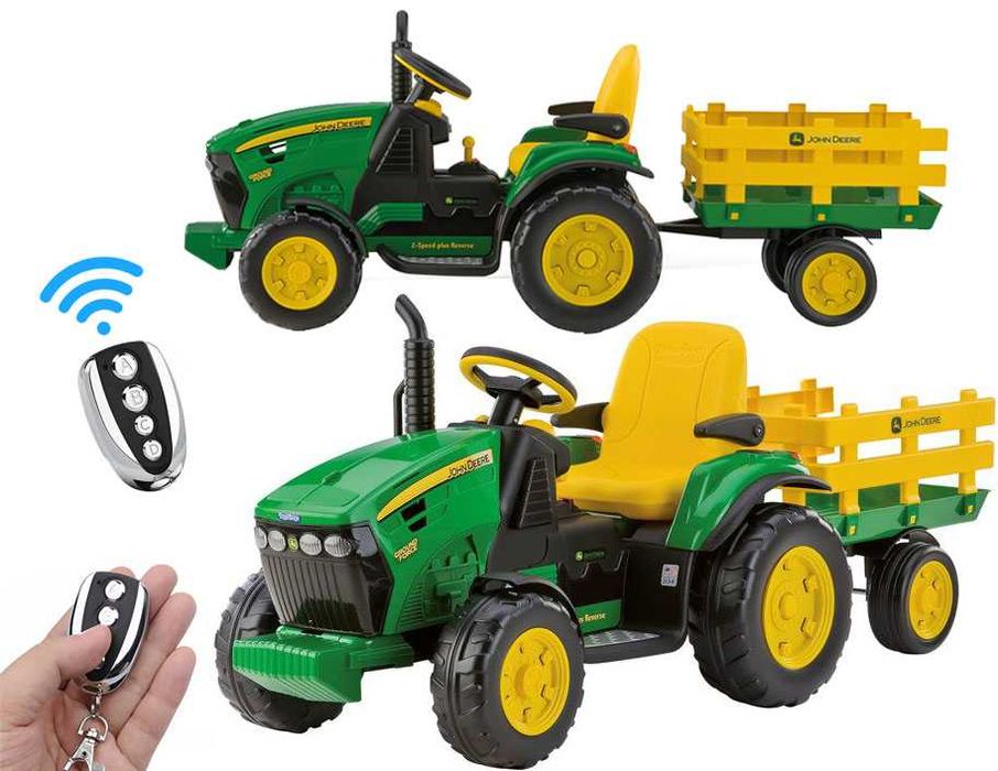 NOWOŚĆ! Traktor JOHN DEERE dla dzieci + PILOT + GWARANCJA! Nowy!