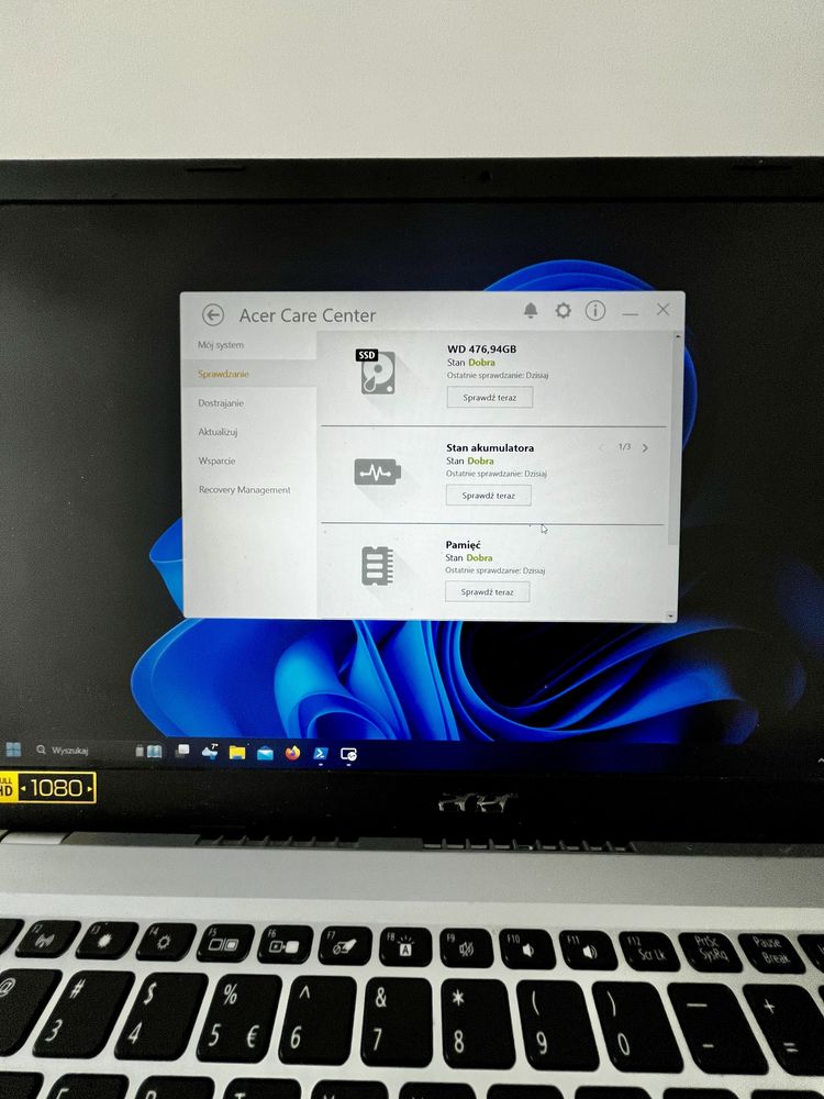 Laptop Acer Aspire 5 Intel i5 8GB RAM 512
