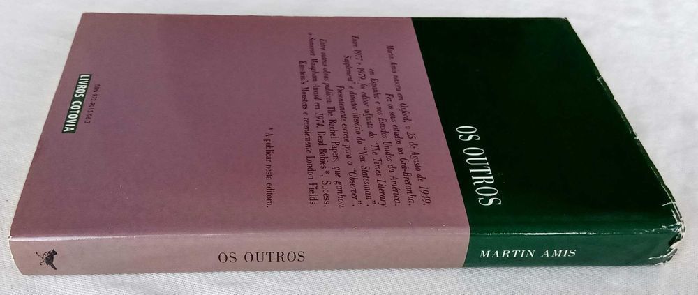 2 Livros ed. Cotovia: Jerome K. Jerome, Martin Amis [Preço Conj]
