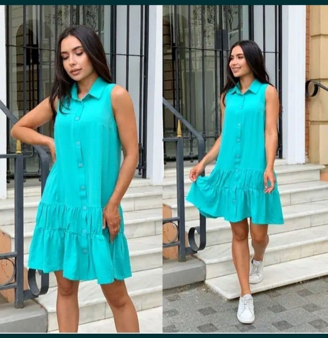 Летнее молодежное платье и женское