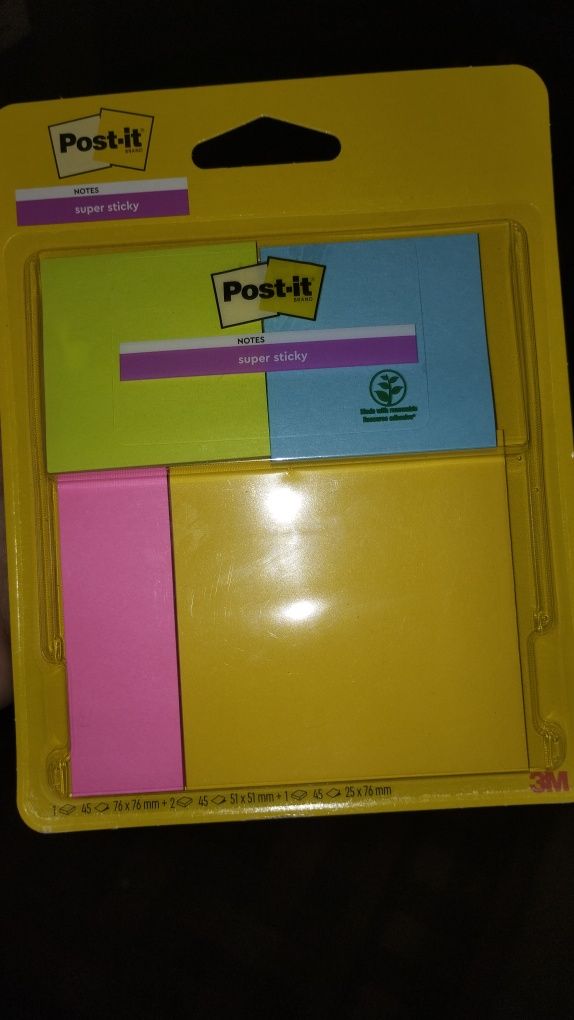 Karteczki Post-it super sticky 4x45 firmy 3M