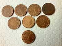 18 moedas 1 cêntimo Alemanha Rolf Lederbogen