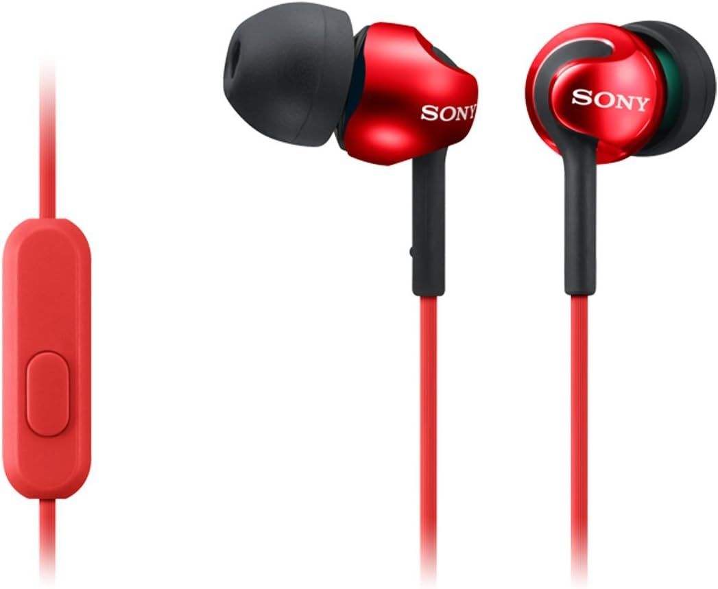 Słuchawki douszne Sony MDR-EX110AP Red