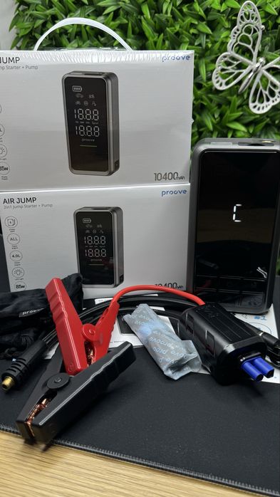 2 в 1 пусковий пристрій бустер + насос Proove Jump starter з гарантією