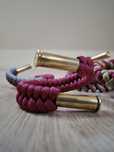 Bransoletki paracord bullet łuski rewolwerowe militaria