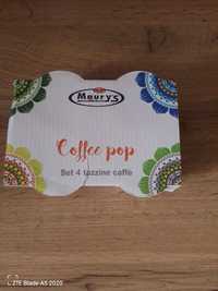 Продам набір кавових чашок Maury's coffee pop set 4 tanzzine