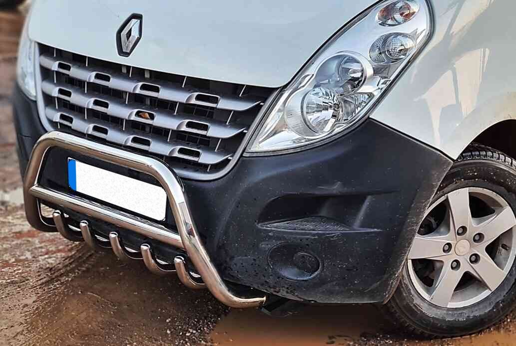 Renault Master kangur orurowanie przednie A-Bar chrom
