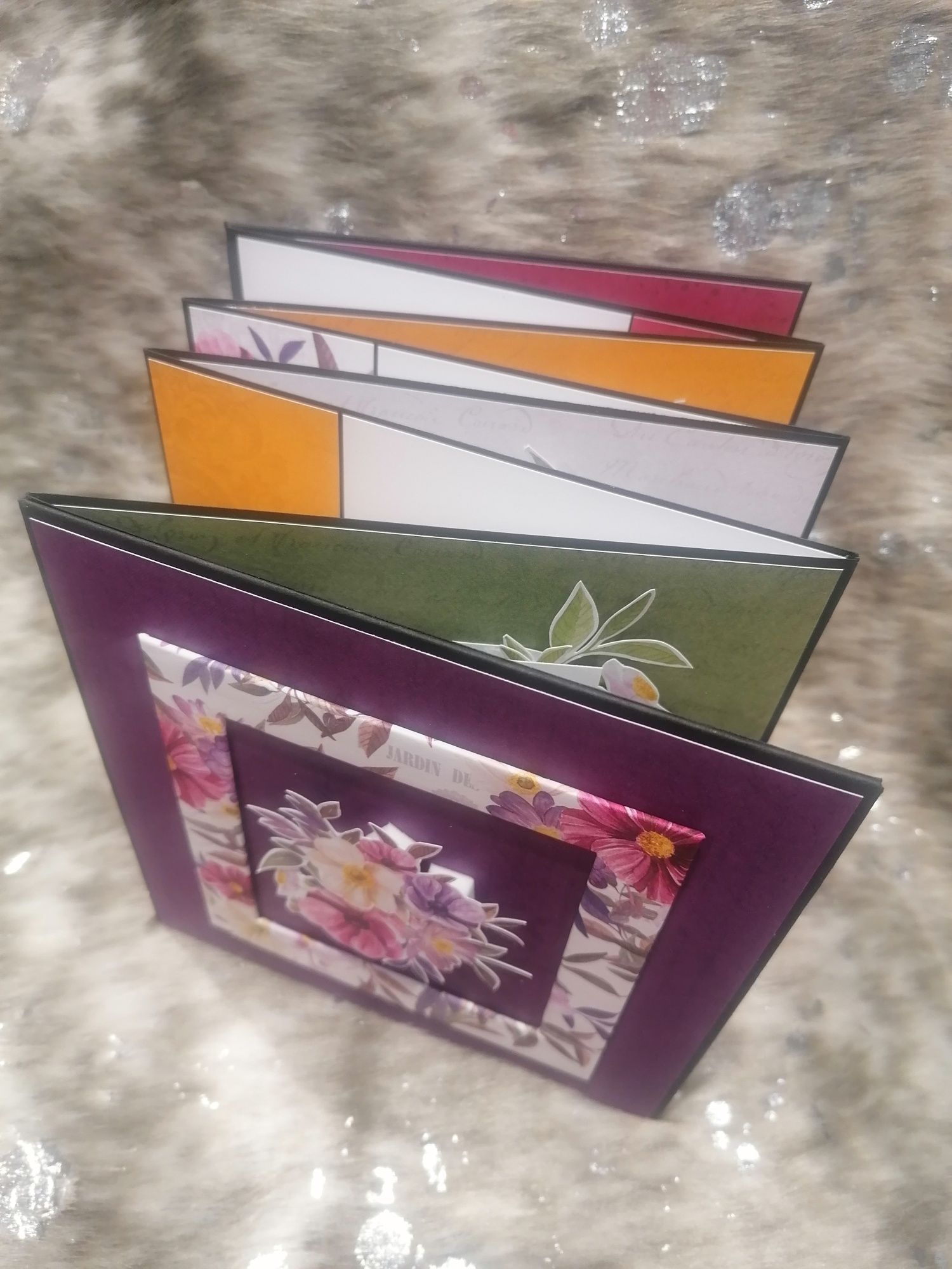 Album na zdjęcia z kartką diy