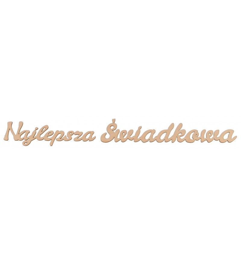 Drewniana skrzynka na podziękowania dla Świadkowej